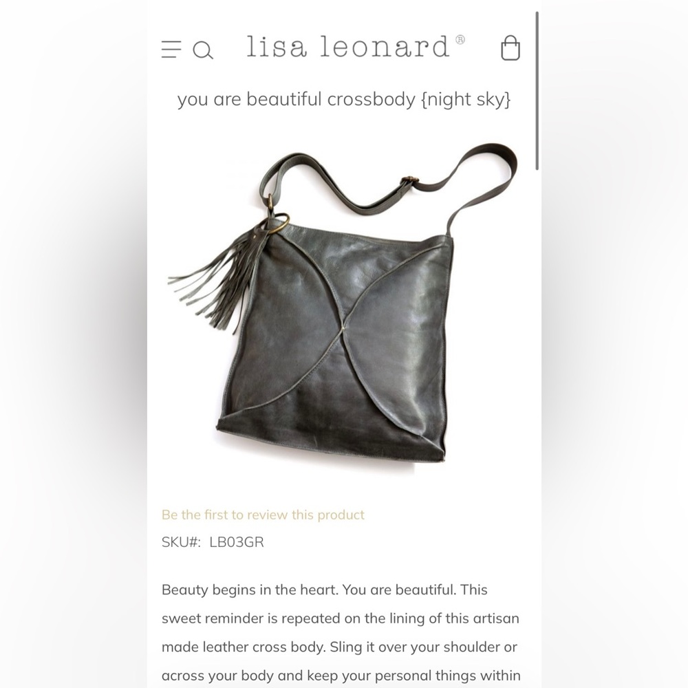 NWT LISA LEONARD CROSSBODY